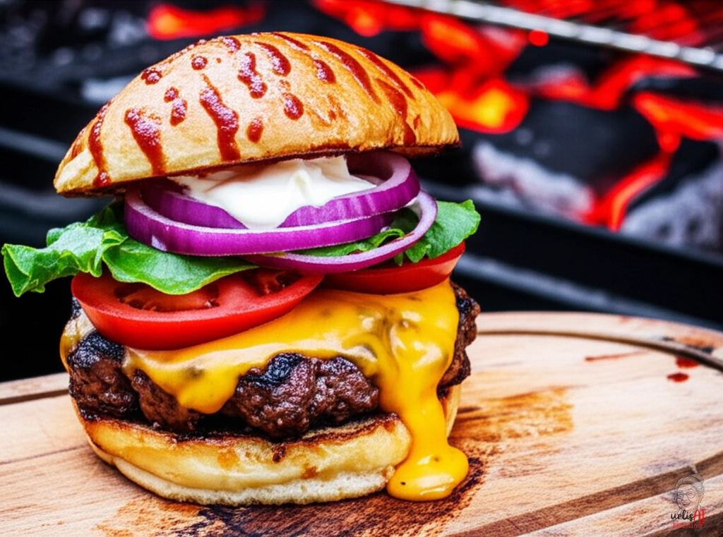 Adobe Fire Burger — Kohlegrill
