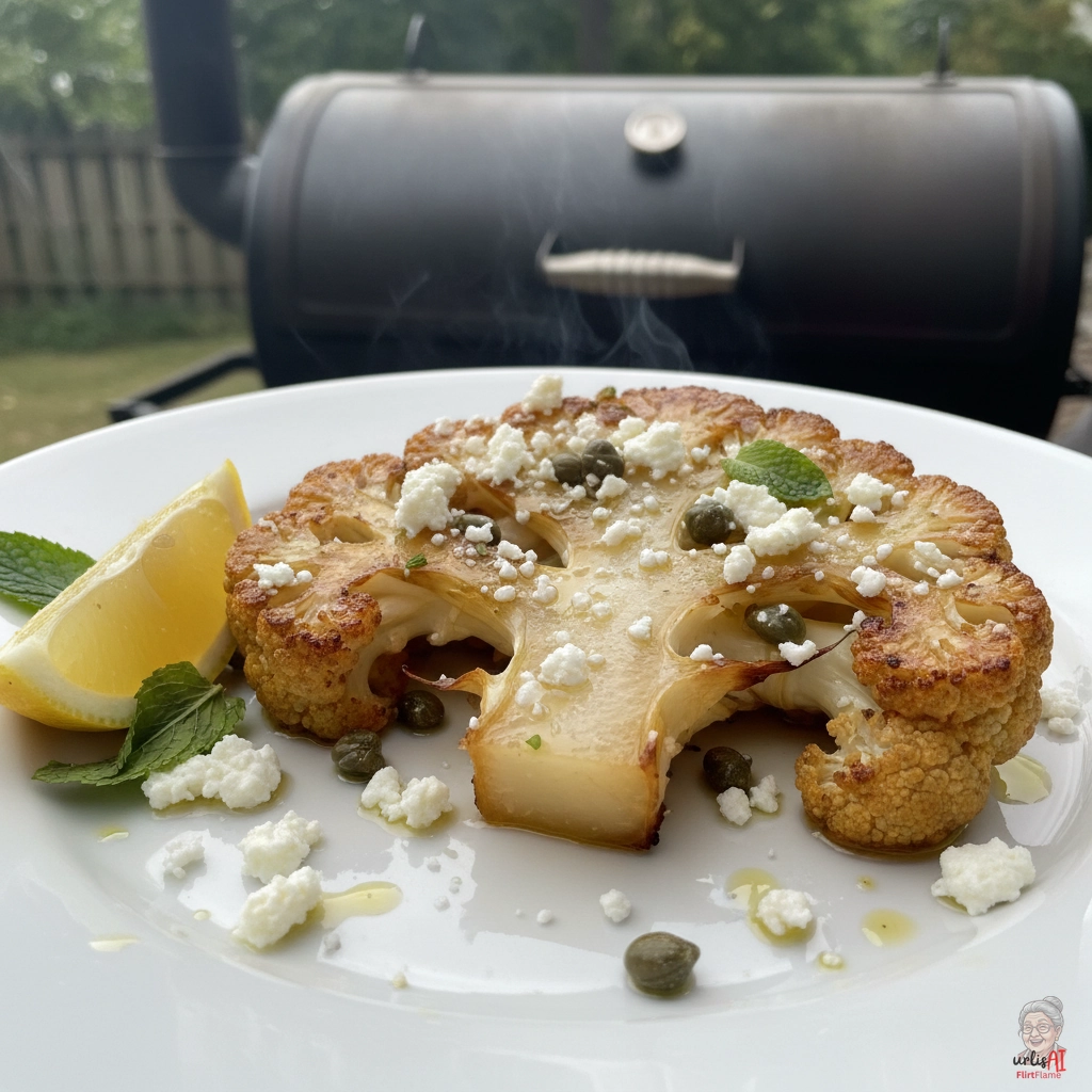 Ägäis Blumenkohlsteaks — Smoker