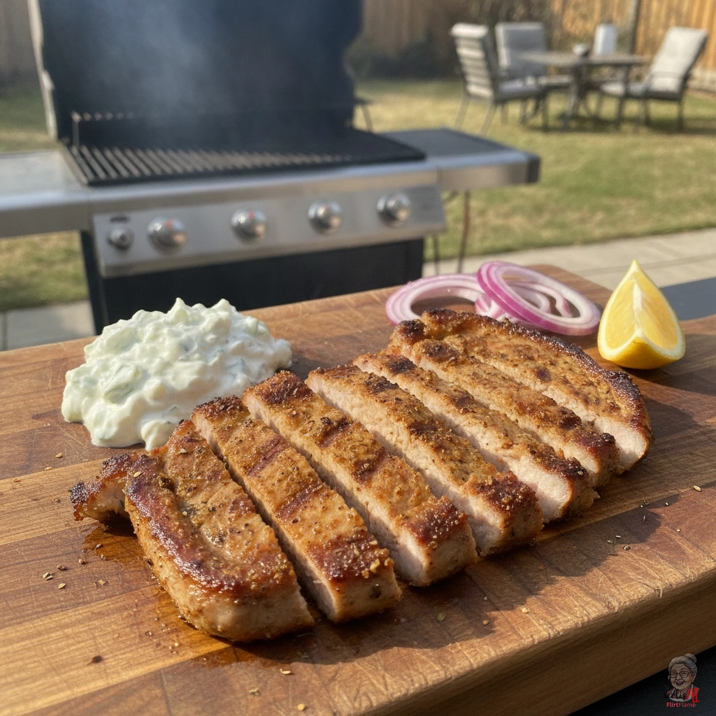 Ägäis Gyrossteaks — Gasgrill