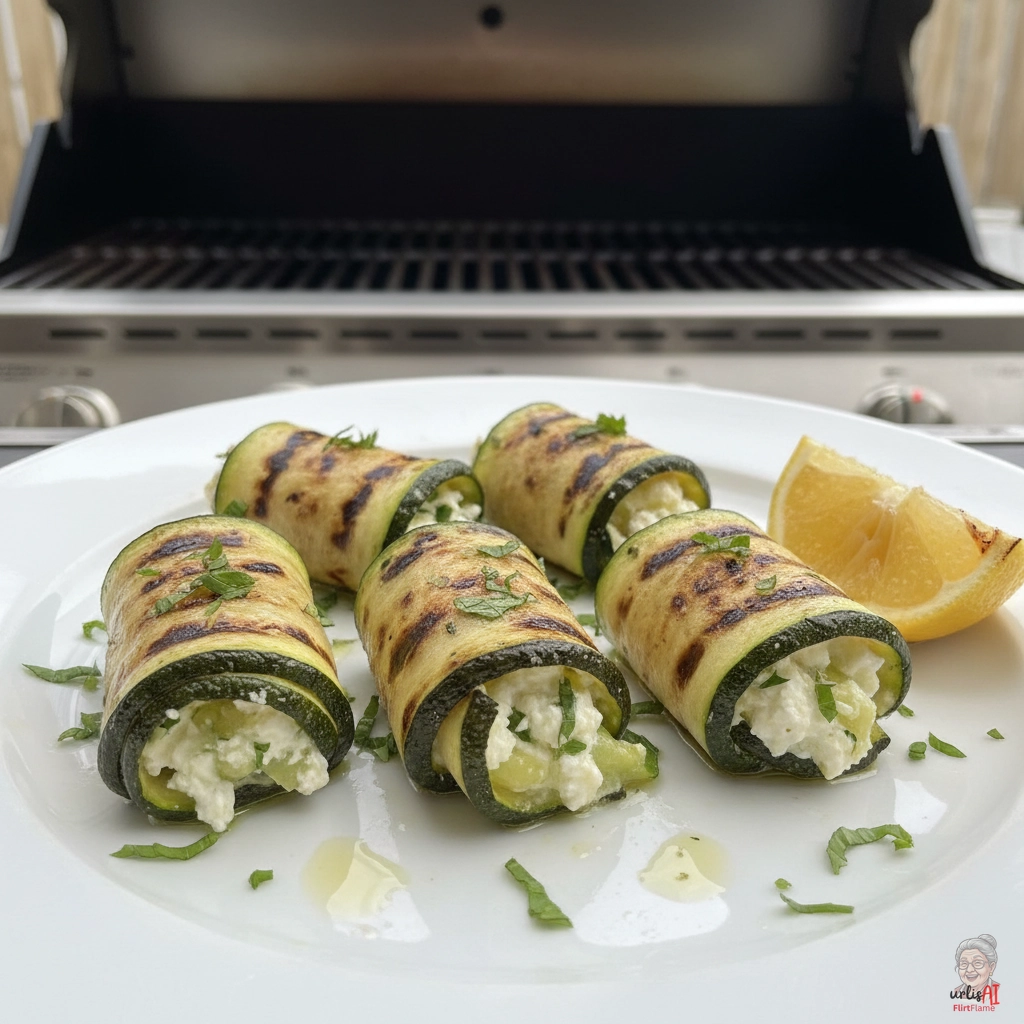 Ägäis Zucchiniröllchen — Gasgrill