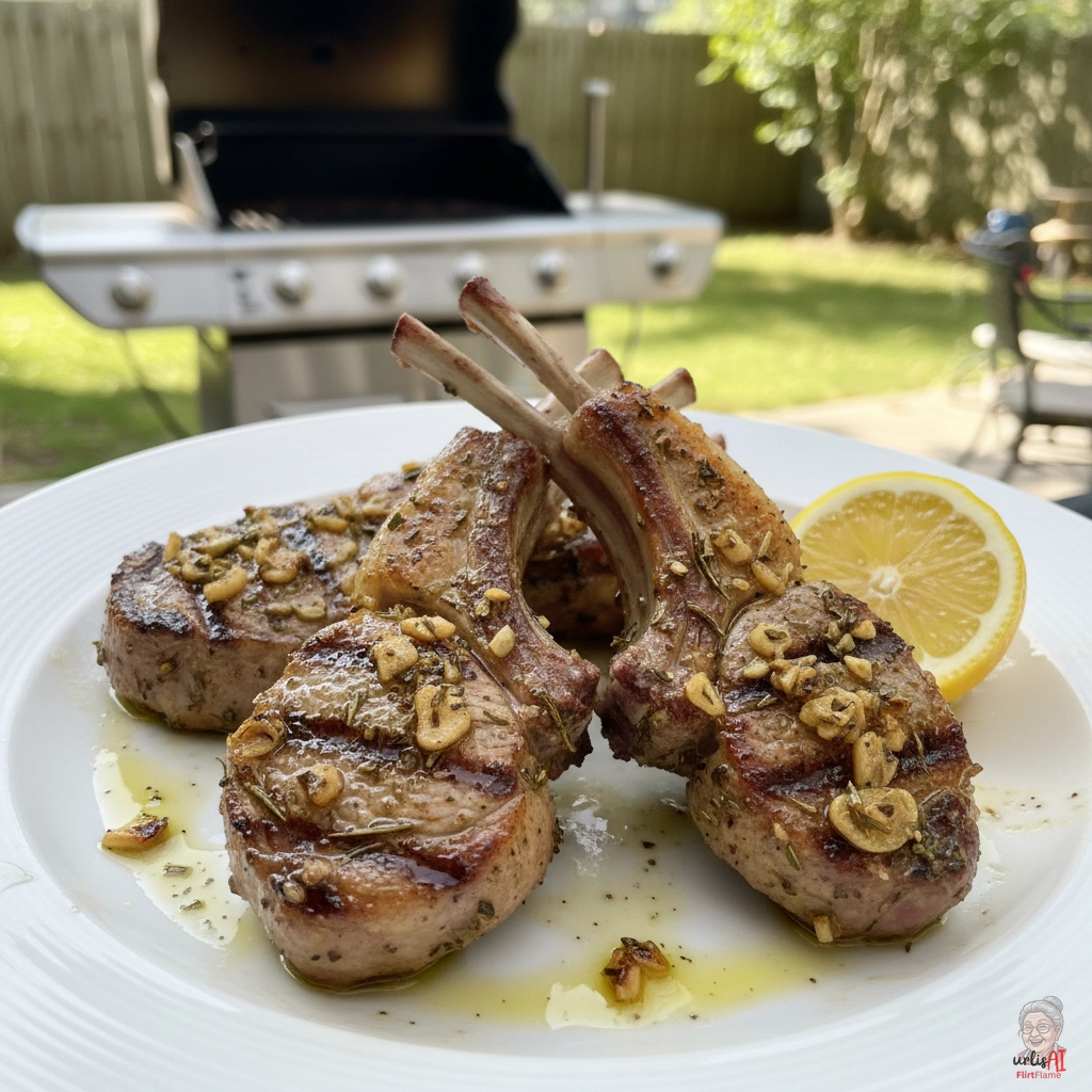 Aglio Lammkoteletts — Gasgrill