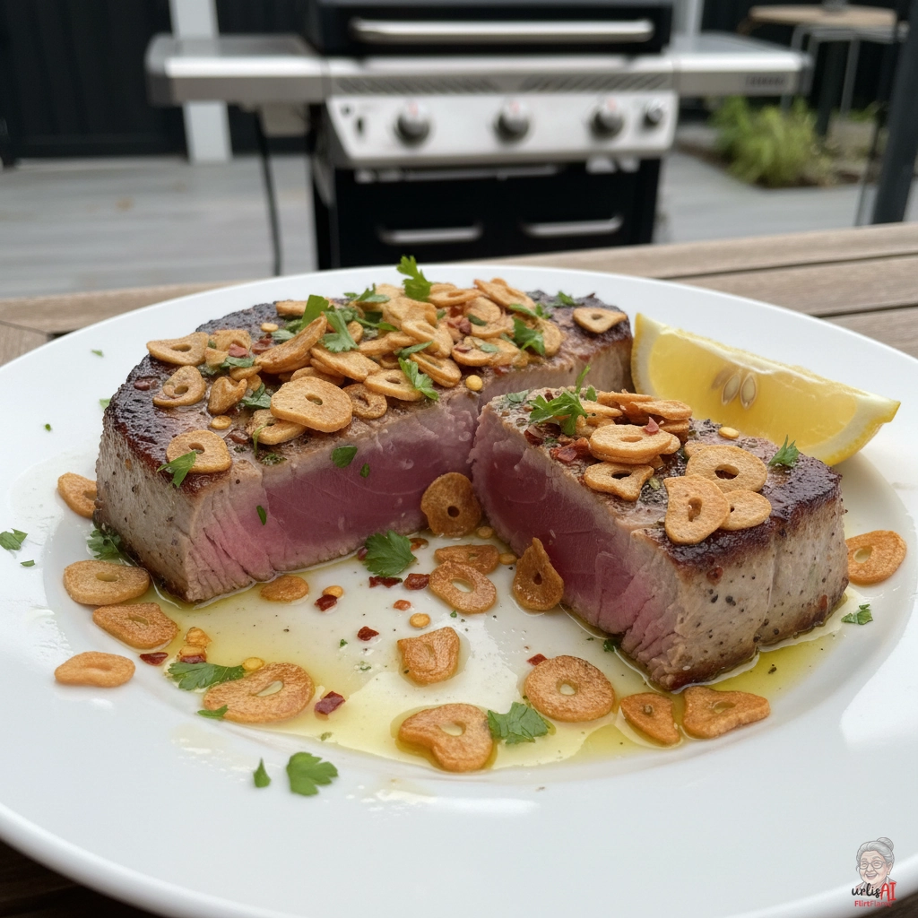 Aglio Tuna Steaks — Gasgrill