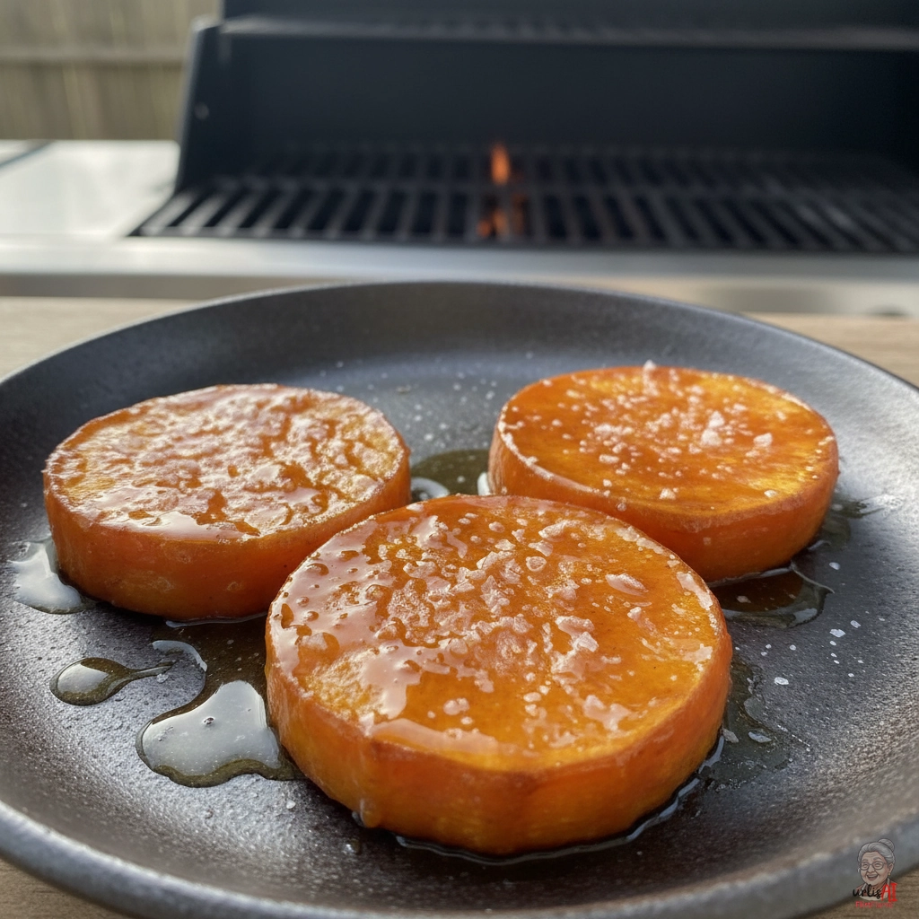 Ahornsirup Süßkartoffel — Gasgrill