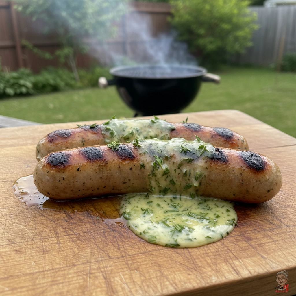 Almkräuter Bratwürste — Kohlegrill