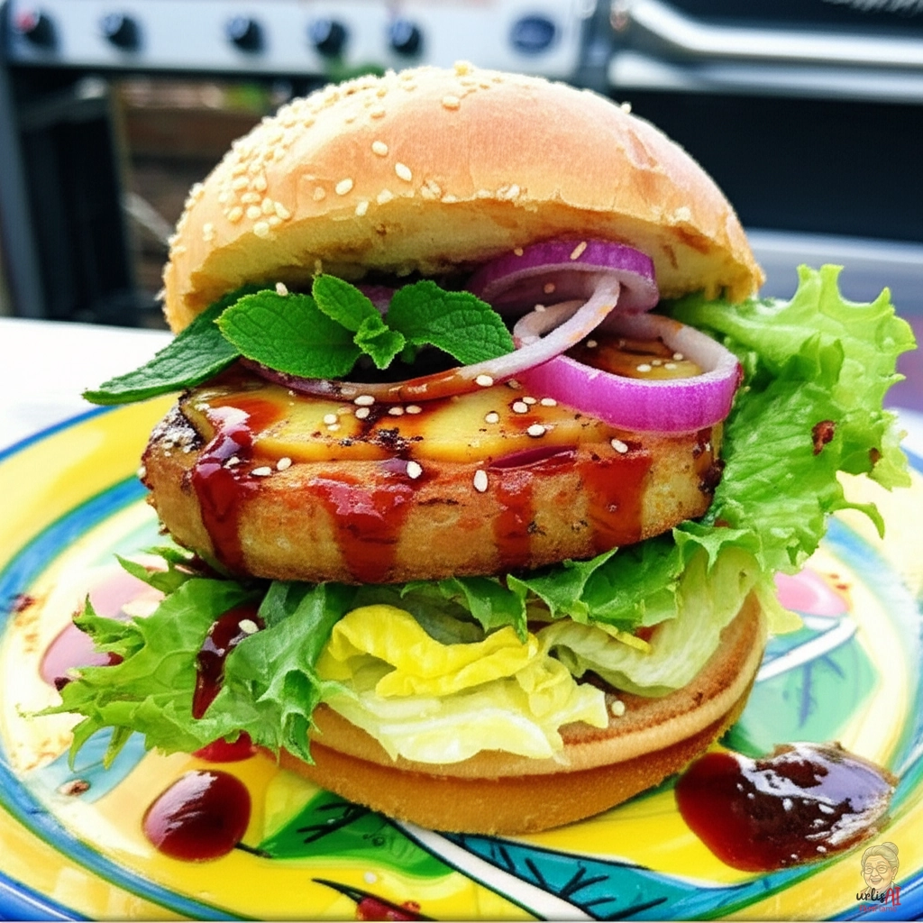 Aloha Teriyaki Burger — Gasgrill