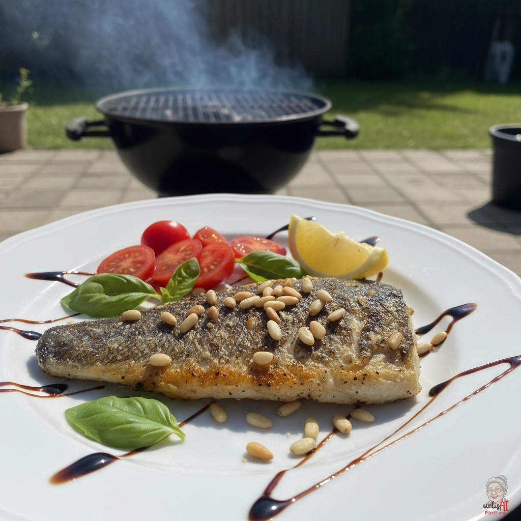Amalfi Pinienfisch — Kohlegrill