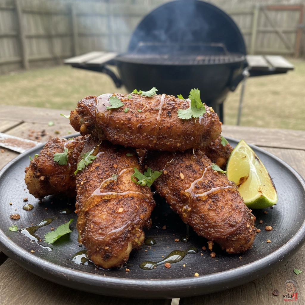 Ancho Chile Wings — Kohlegrill