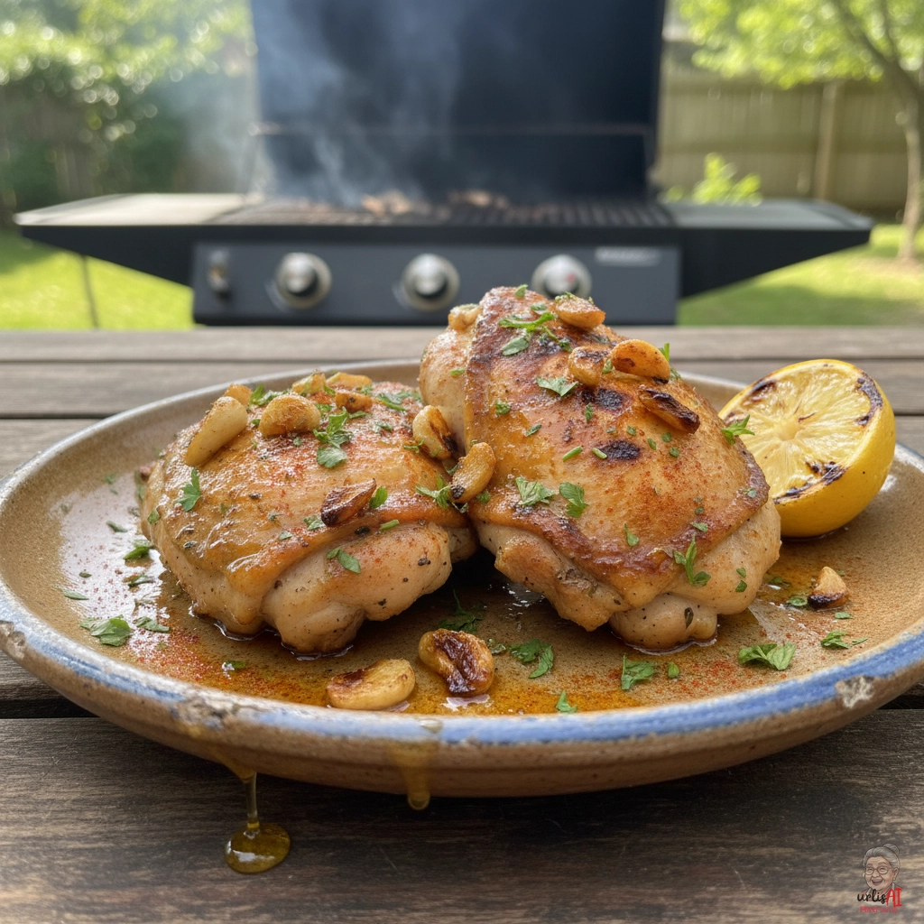 Andalusisches Knoblauchhuhn — Gasgrill