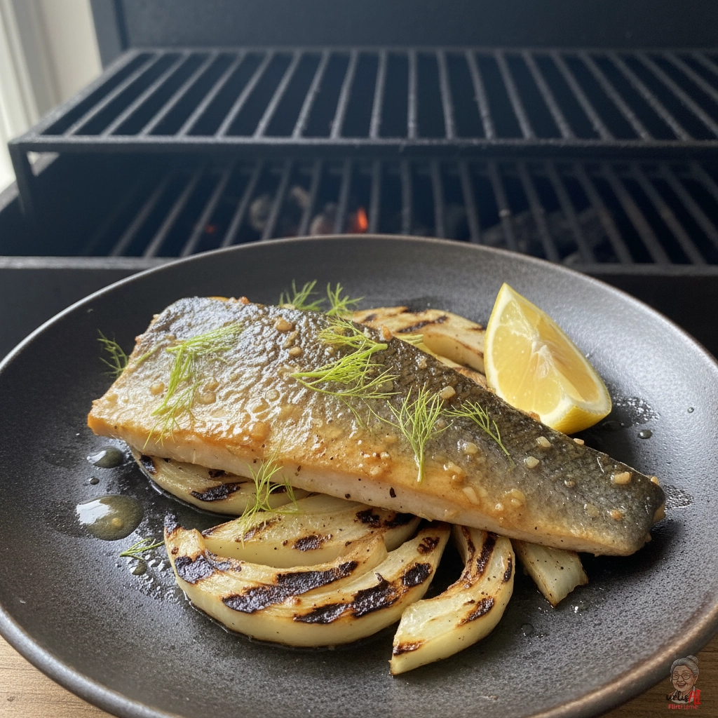 Anisglut Barschfilets — Kohlegrill