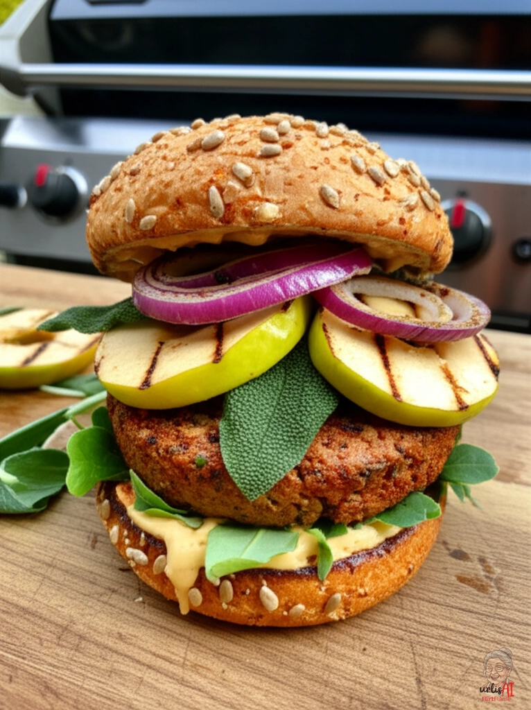 Apfel Salbei Burger — Gasgrill