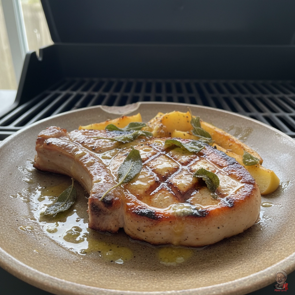 Apple Schweinekotelett — Gasgrill