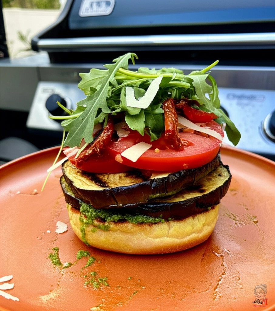 Arugula Parmesan Burger — Gasgrill