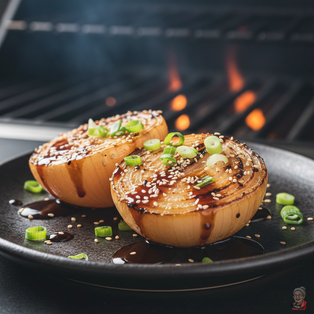 Asia Grillzwiebeln — Gasgrill