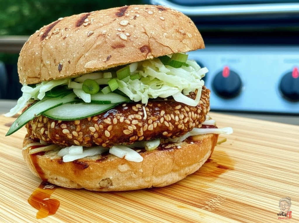 Asia-Style Burger — Gasgrill