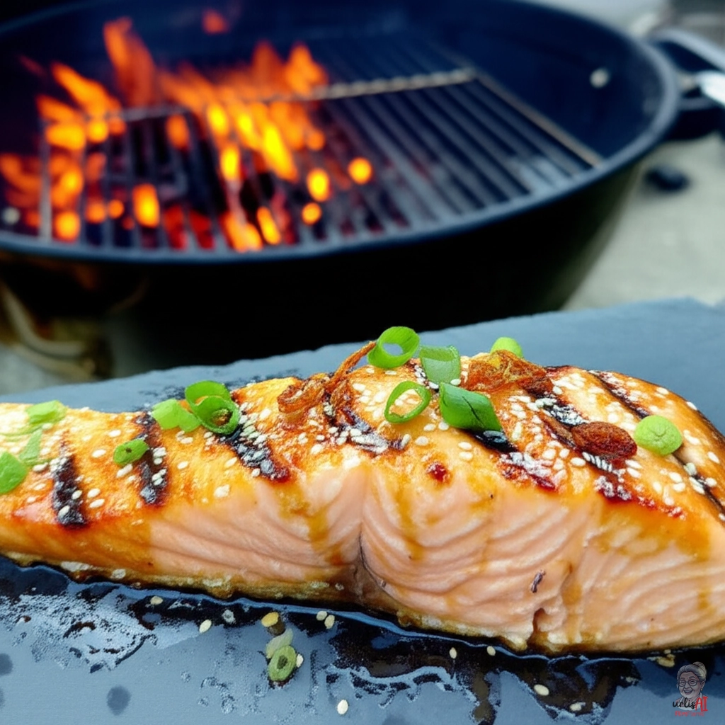 Asian Ginger Lachs — Kohlegrill