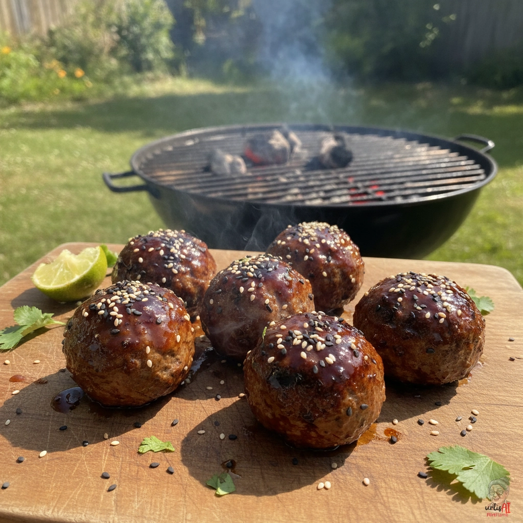 Asian Glaze Meatballs — Kohlegrill