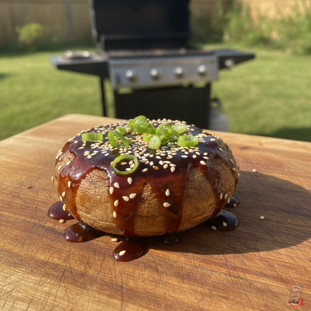 Asian Riesenpilz — Gasgrill