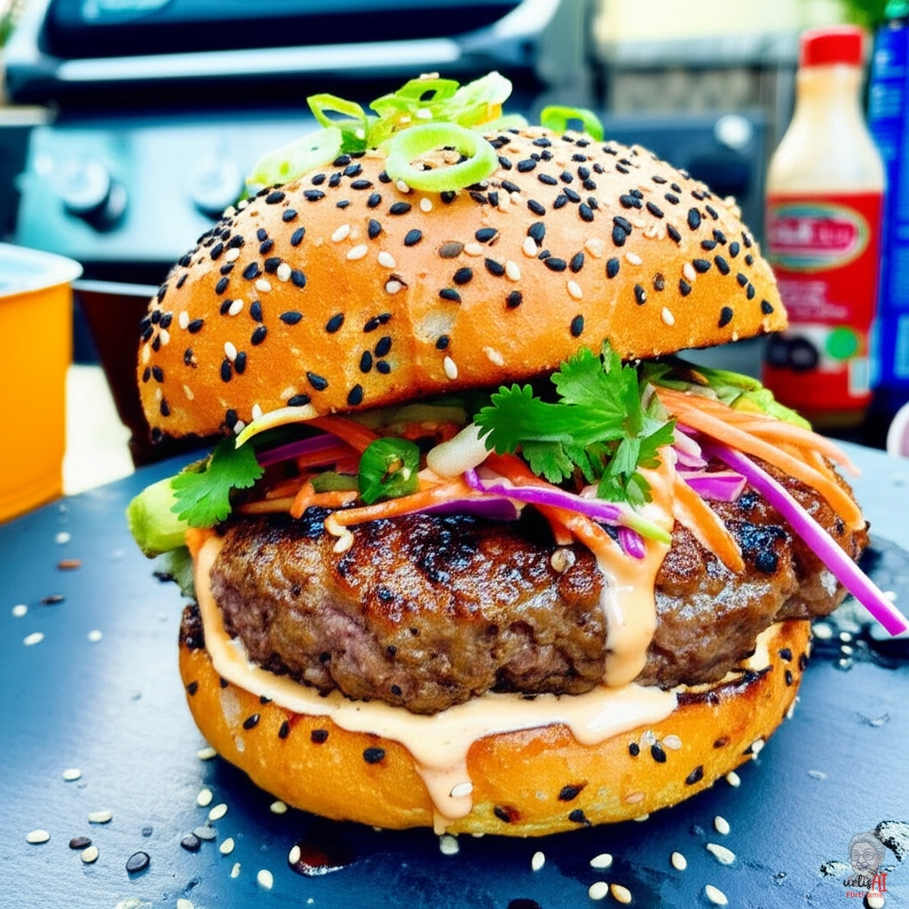 Asian Sesame Burger — Gasgrill