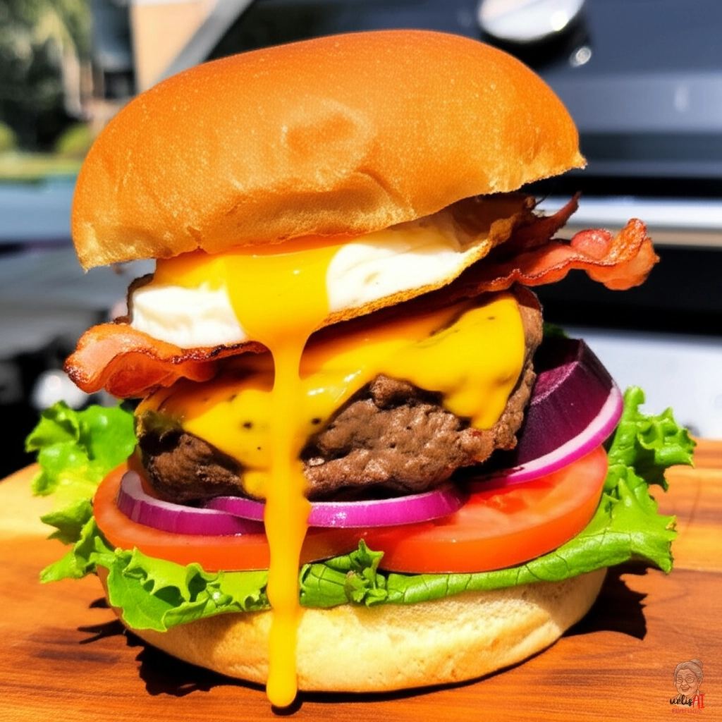 Aussie Works Burger — Gasgrill