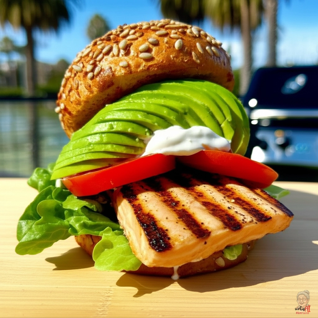 Avocado Lachs Burger — Gasgrill