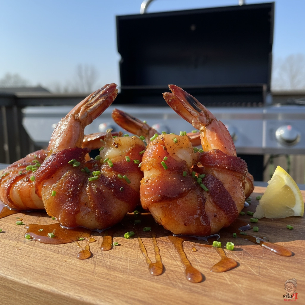 Bacon Wrapped Prawns — Gasgrill