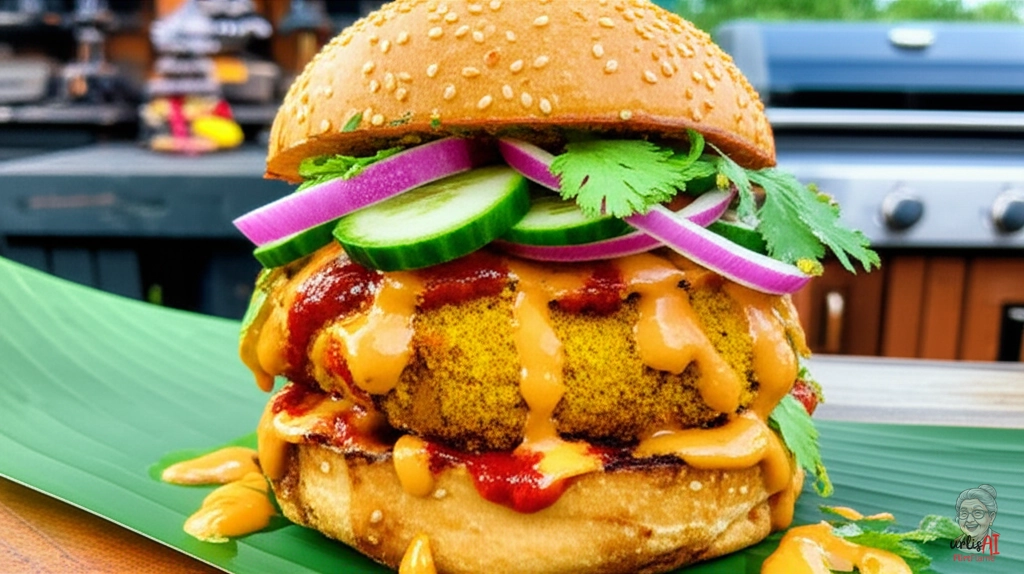 Bali Satay Burger — Gasgrill