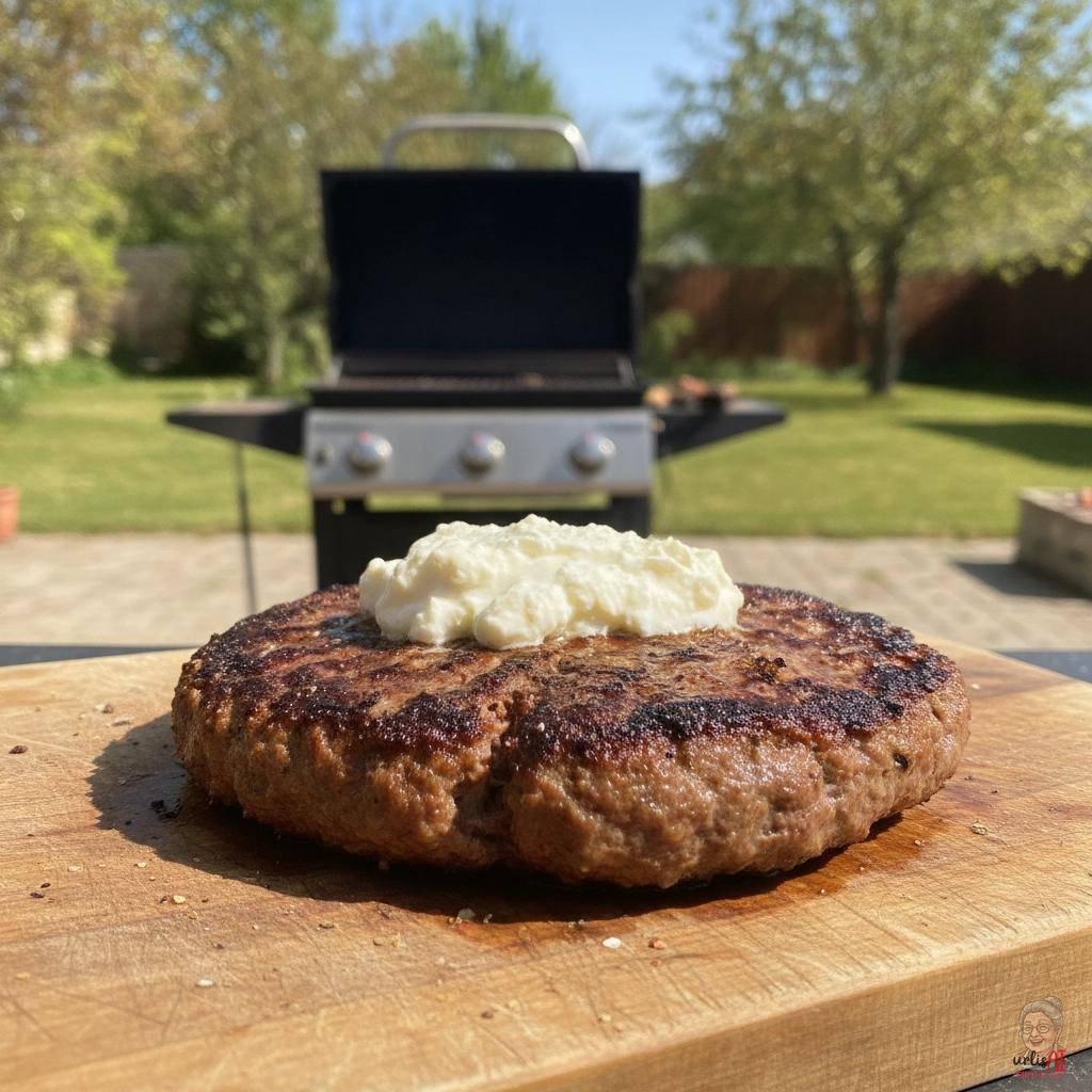 Balkan Kajmak Patty — Gasgrill