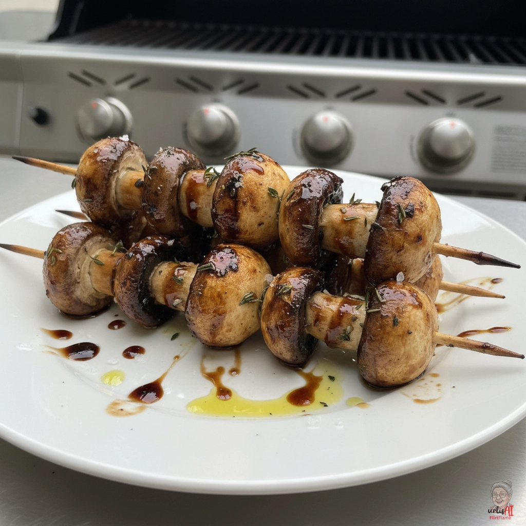 Balsamico Champignons — Gasgrill