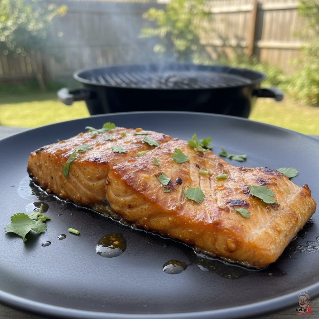Bangkok Lachsfilet — Kohlegrill