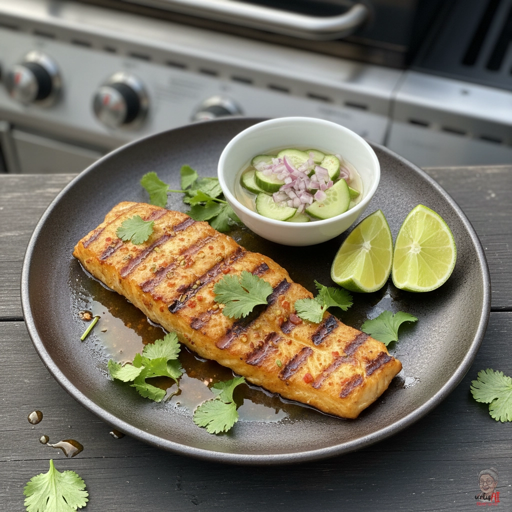 Bangkok Limettenkabeljau — Gasgrill