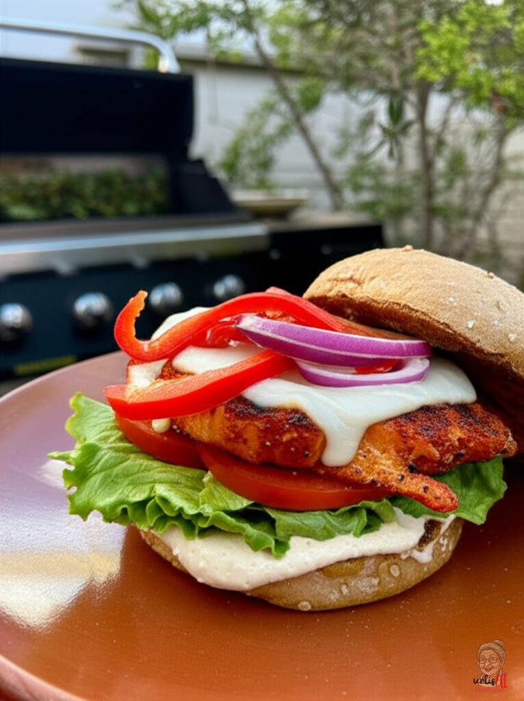 Barcelona Chicken Burger — Gasgrill