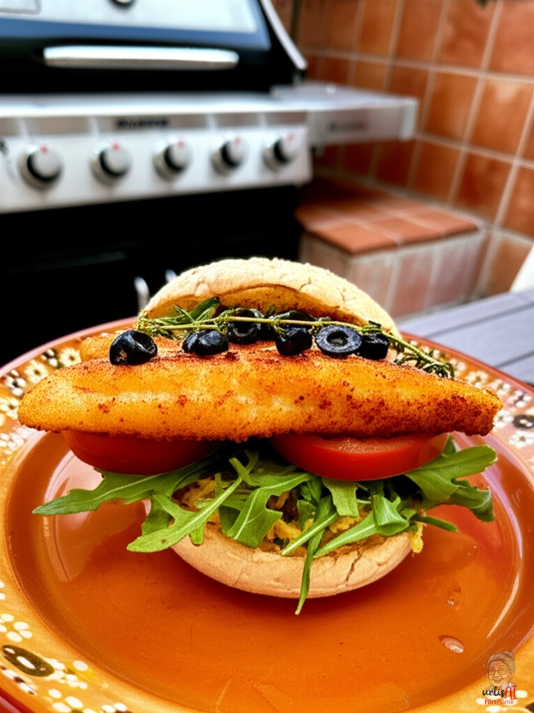 Barcelona Sole Burger — Gasgrill
