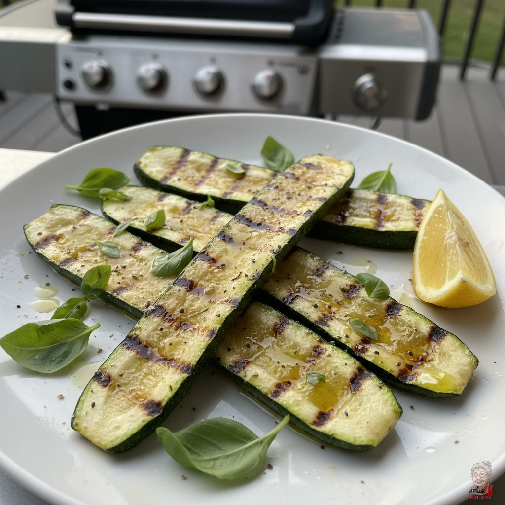 Basilikum Zucchini — Gasgrill