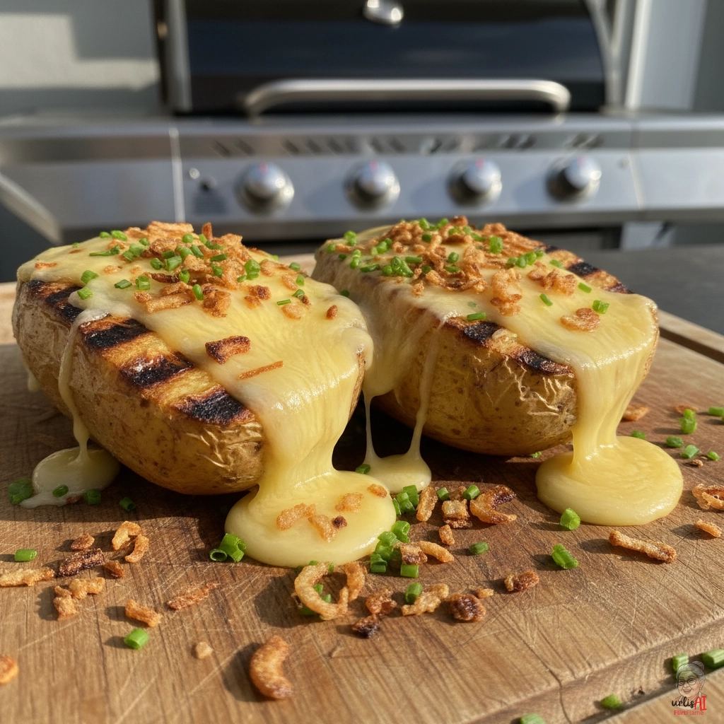 Bayerische Käsekartoffeln — Gasgrill