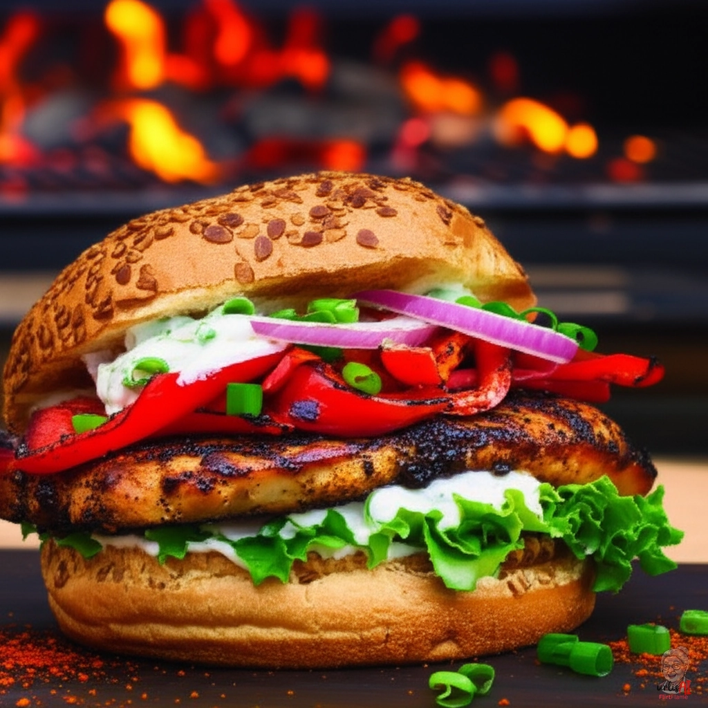 Bayou Fire Burger — Kohlegrill