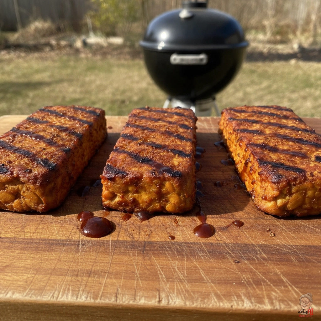 BBQ Fire Tempeh — Kohlegrill