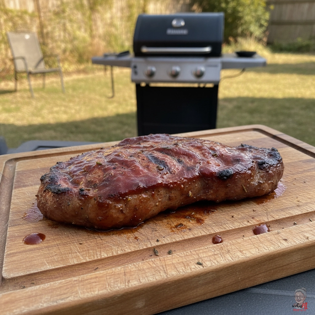 BBQ Hacksteak — Gasgrill