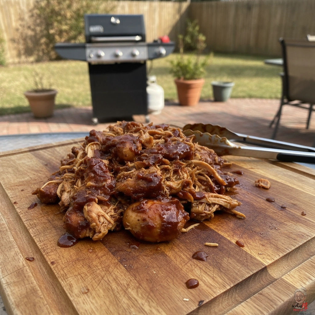 BBQ Pulled Chicken — Gasgrill