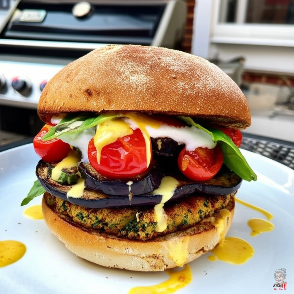 Bistro Aubergine Burger — Gasgrill