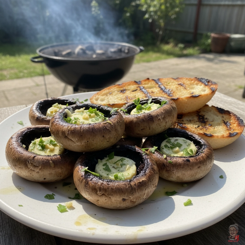 Bistro Knoblauchchampignons — Kohlegrill