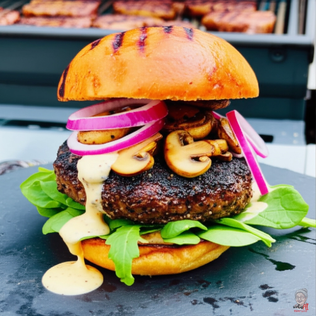 Pepper Steak Burger — Gasgrill