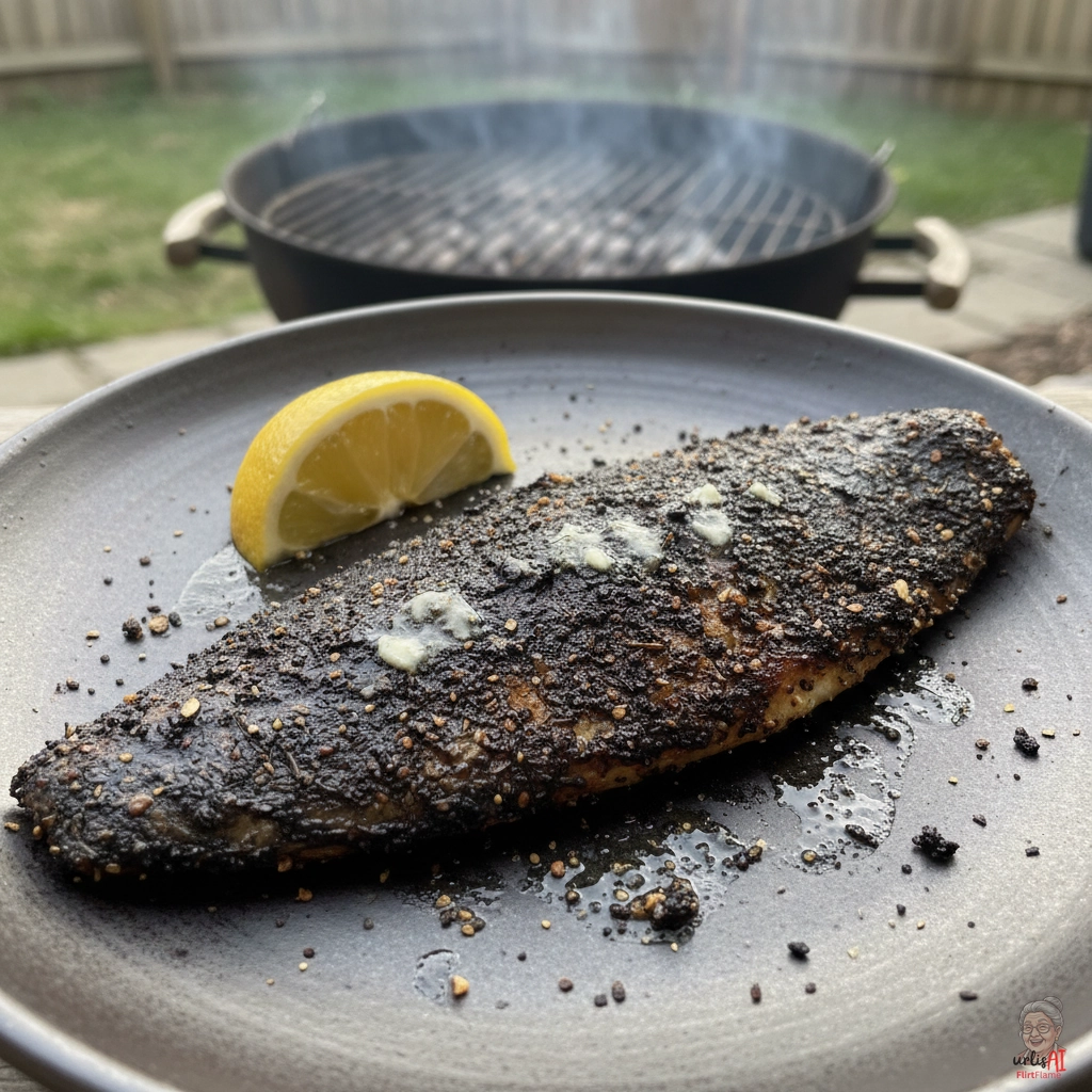 Blackened Feuerhering — Kohlegrill