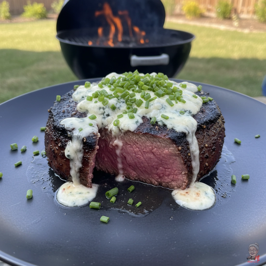 Blaukäse Tenderloin — Kohlegrill