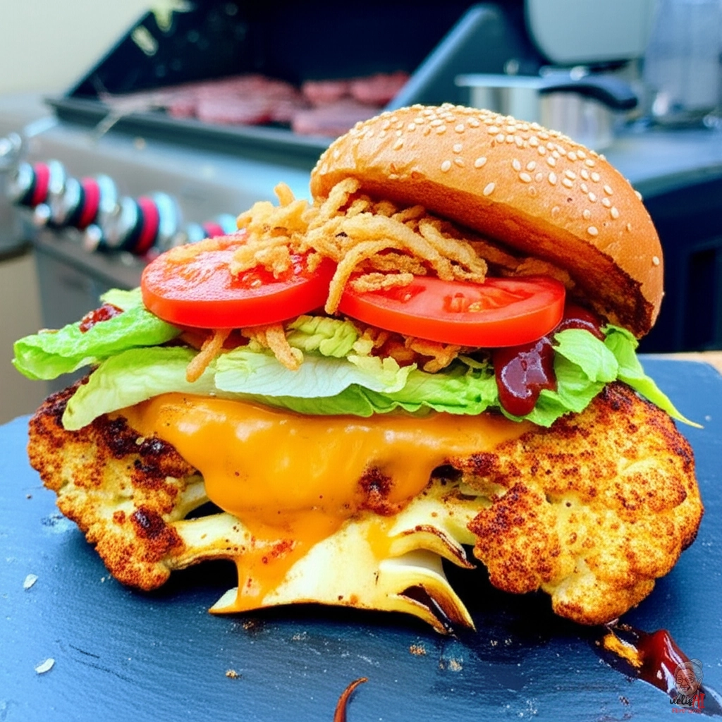 Blumenkohls Rauchkrone — Gasgrill