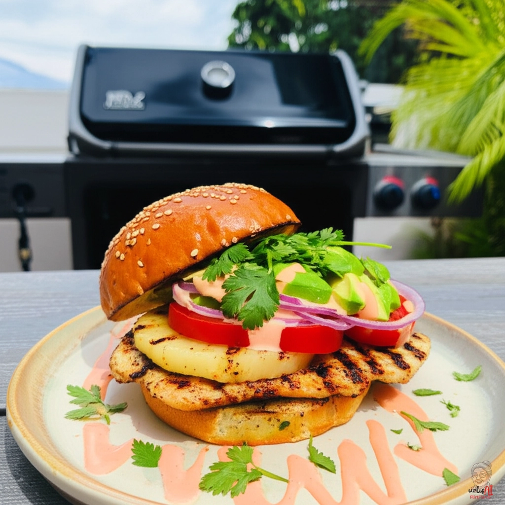 Bogota Chicken Burger — Gasgrill