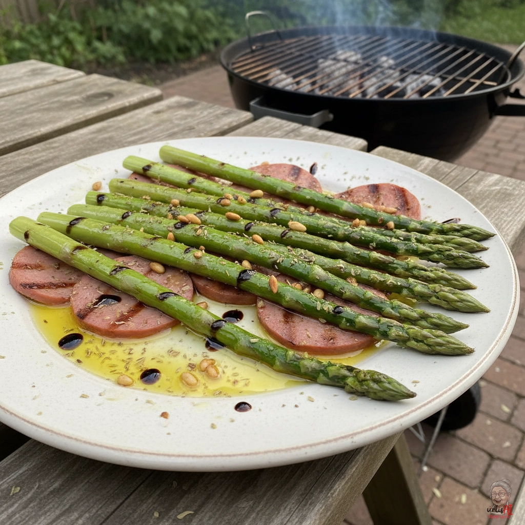 Bologna Knoblauchspargel — Kohlegrill