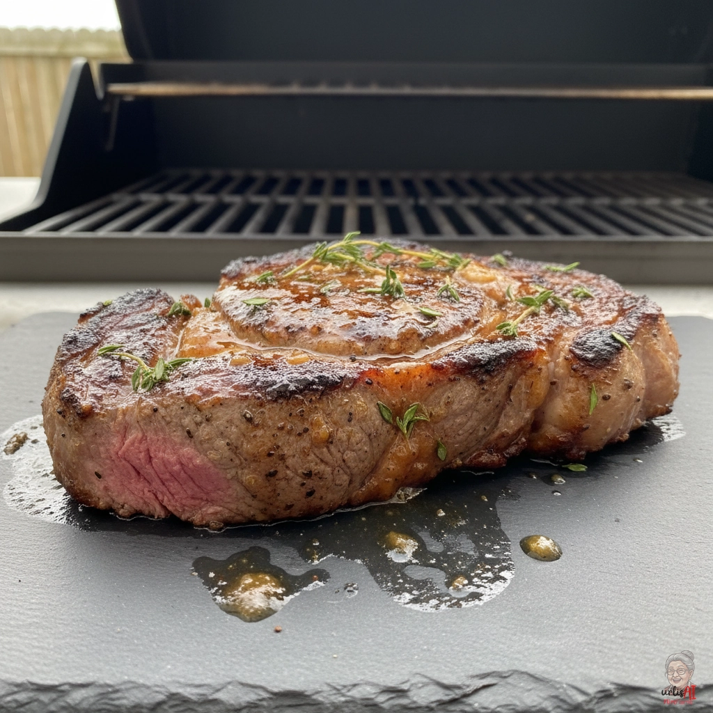 Bourbon Flammenribeye — Gasgrill