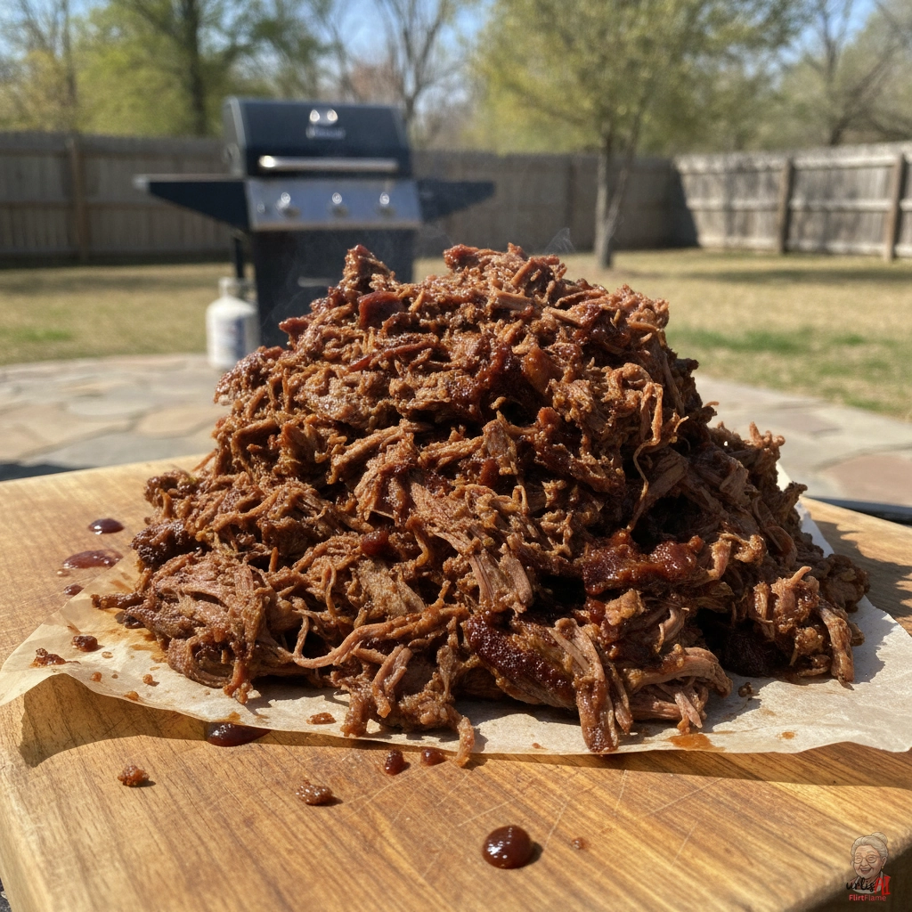 Bourbon Pulled Beef — Gasgrill