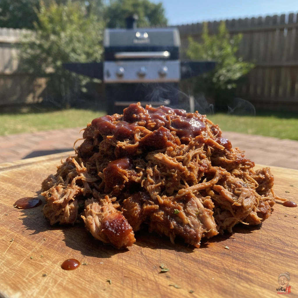 Bourbon Pulled Pork — Gasgrill