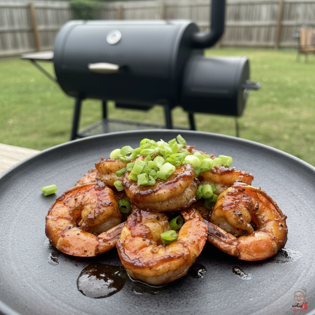 Bourbon Rauchgarnelen — Smoker